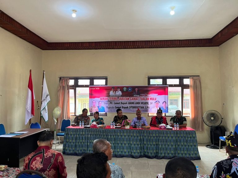 AUDIENSI Sertijab Camat Tualan Hulu.